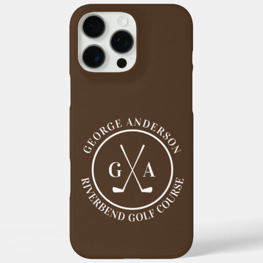 Aangepaste golfclub-hoes met gepersonaliseerd mono Case-Mate iPhone case (Achterkant)