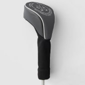 Aangepaste golfclub-hoes met gepersonaliseerd mono golfheadcover (Schuin)