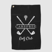 Aangepaste golfclub Logo Golfhanddoek (Voorkant)
