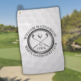 Aangepaste Golfclub Naam Golfbal Golfhanddoek