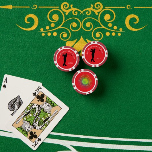 Aangepaste golfclub naam Mannen Poker Chips (Pokertafel (Stack))