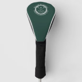 Aangepaste Golfclub Naam Smaragdgroen Golfheadcover (Voorkant)