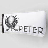 Aangepaste Golfcursus Ball T-shirt Club Cadeau Golfheadcover (Voorkant)