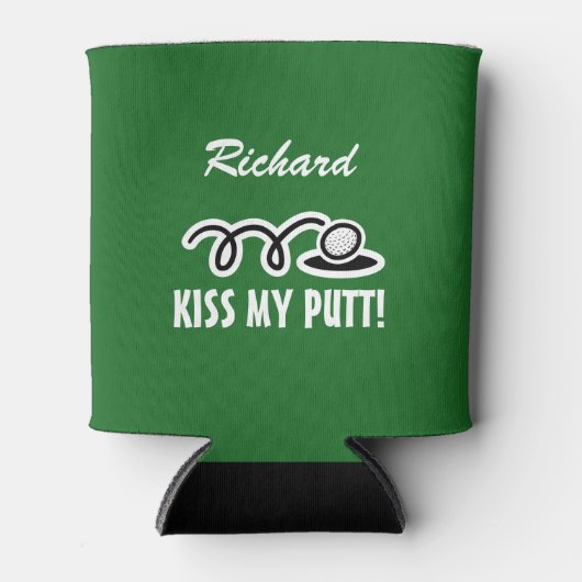 Aangepaste golfen koelboxxen met grappige golf cit blikjeskoeler (Voorkant)