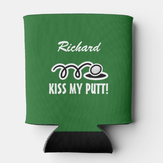 Aangepaste golfen koelboxxen met grappige golf cit blikjeskoeler (Achterkant)