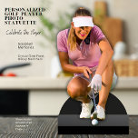 Aangepaste Golfer Acryl Fotosculptuur Staand Fotobeeldje<br><div class="desc">Vier je passie | Verander uw golfherinneringen in een opvallende aandenken met deze aangepaste golfer acryl foto sculptuur. Of het nu gaat om het vastleggen van een precieze putt, een krachtige swing of een speciaal moment op de baan, dit veelzijdige stuk is perfect voor spelers, fans of als een uniek...</div>