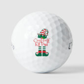 Aangepaste Golfer Dad Elf Gepersonaliseerde Kerstn Golfballen (Voorkant)