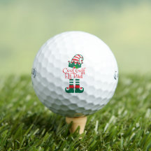 Aangepaste Golfer Dad Elf Gepersonaliseerde Kerstn