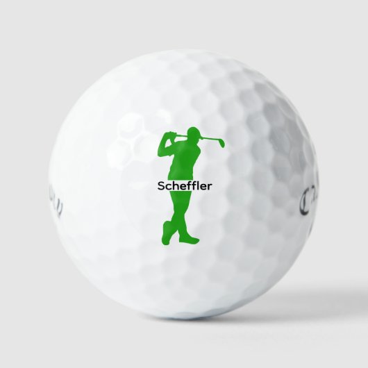 Aangepaste Golfer Gift Gepersonaliseerde Naam / Mo Golfballen (Voorkant)