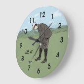 Aangepaste  golfer grote klok (Hoek)