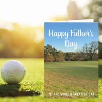 Aangepaste Golfer Happy Vaderdag Golf Course Foto