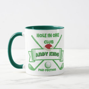 Aangepaste Golfer kerstcadeau, gepersonaliseerde n Mok