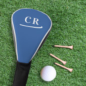 Aangepaste Golfer Monogram Initialen Modern Royal  Golfheadcover