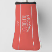Aangepaste Golfer Monogram Schattige Modern Quote  Golfheadcover (Draai 90)