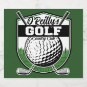 Aangepaste Golfer Player Pro Golf Country Club Bier Etiket (Enkel label)