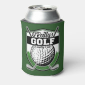 Aangepaste Golfer Player Pro Golf Country Club Blikjeskoeler (Blikje Achterkant)