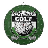 Aangepaste Golfer Player Pro Golf Country Club Dartbord (Voorkant)