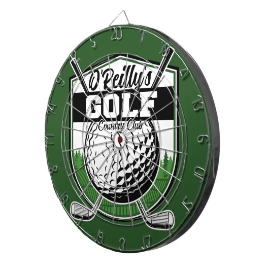 Aangepaste Golfer Player Pro Golf Country Club Dartbord (Voorkant Rechts)