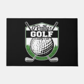 Aangepaste Golfer Player Pro Golf Country Club Deurmat (Voorkant)