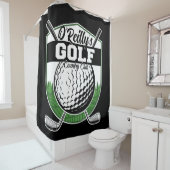 Aangepaste Golfer Player Pro Golf Country Club Douchegordijn (In situ)
