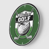Aangepaste Golfer Player Pro Golf Country Club Grote Klok (Hoek)