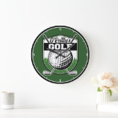 Aangepaste Golfer Player Pro Golf Country Club Grote Klok (Huis)