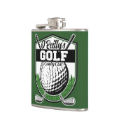 Aangepaste Golfer Player Pro Golf Country Club Heupfles (Links)