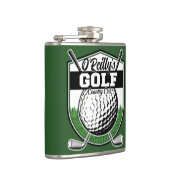 Aangepaste Golfer Player Pro Golf Country Club Heupfles (Rechts)