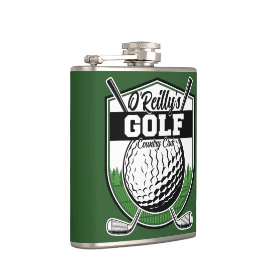 Aangepaste Golfer Player Pro Golf Country Club Heupfles (Rechts)