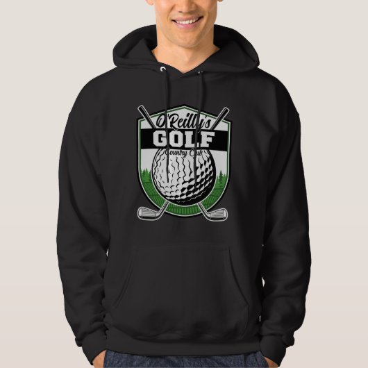 Aangepaste Golfer Player Pro Golf Country Club Hoodie (Voorkant)
