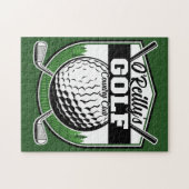 Aangepaste Golfer Player Pro Golf Country Club Legpuzzel (Horizontaal)