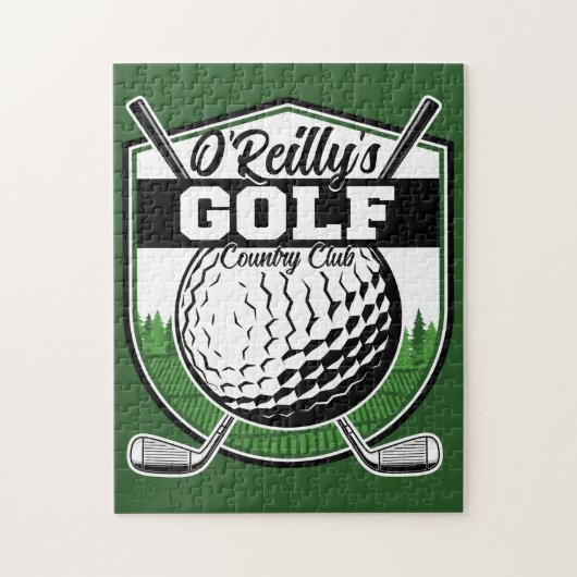 Aangepaste Golfer Player Pro Golf Country Club Legpuzzel (Verticaal)