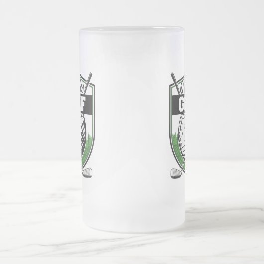 Aangepaste Golfer Player Pro Golf Country Club Matglas Bierpul (Center)