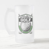 Aangepaste Golfer Player Pro Golf Country Club Matglas Bierpul (Links)