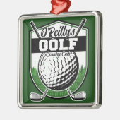 Aangepaste Golfer Player Pro Golf Country Club Metalen Ornament (Links)