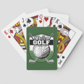 Aangepaste Golfer Player Pro Golf Country Club Pokerkaarten (Achterkant)