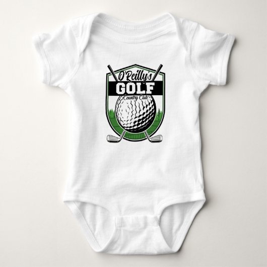 Aangepaste Golfer Player Pro Golf Country Club Romper (Voorkant)