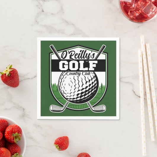 Aangepaste Golfer Player Pro Golf Country Club Servet (Insitu)