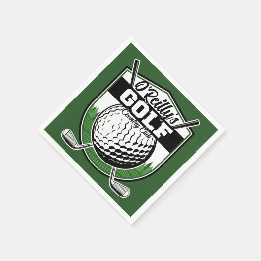 Aangepaste Golfer Player Pro Golf Country Club Servet (Hoek)