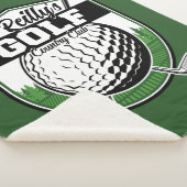 Aangepaste Golfer Player Pro Golf Country Club Sherpa Deken (3/4)
