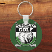 Aangepaste Golfer Player Pro Golf Country Club Sleutelhanger (Voorkant)