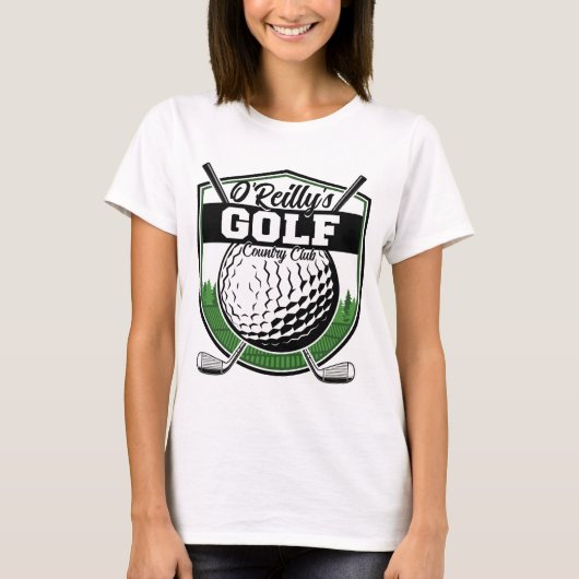 Aangepaste Golfer Player Pro Golf Country Club T-shirt (Voorkant)