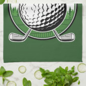 Aangepaste Golfer Player Pro Golf Country Club Theedoek (Gevouwen)