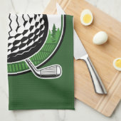 Aangepaste Golfer Player Pro Golf Country Club Theedoek (Quarter Fold)