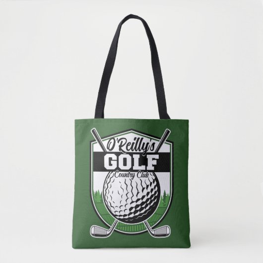 Aangepaste Golfer Player Pro Golf Country Club Tote Bag (Voorkant)