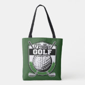 Aangepaste Golfer Player Pro Golf Country Club Tote Bag (Achterkant)