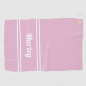 Aangepaste Golfer Pro Sport Klassieker Naam Chic R Golfhanddoek (Horizontaal)