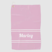 Aangepaste Golfer Pro Sport Klassieker Naam Chic R Golfhanddoek (Voorkant)