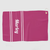 Aangepaste Golfer Sport Klassieke Naam Monogram Ro Golfhanddoek (Horizontaal)