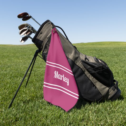 Aangepaste Golfer Sport Klassieke Naam Monogram Ro Golfhanddoek (Groen)